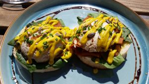 All the reviews I read about this place where spot on. Great spot for lunch with friendly and welcoming staff. Pictured is the poached veggs.   at The Vibe in Liverpool