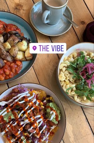 The big one breakfast, nacho bowl and cauli Mac and cheese  at The Vibe in Liverpool