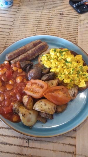 Full English breakfast at The Vibe in Liverpool