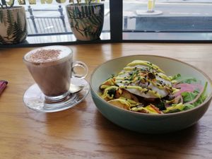 Vegan egg!! at The Vibe in Liverpool