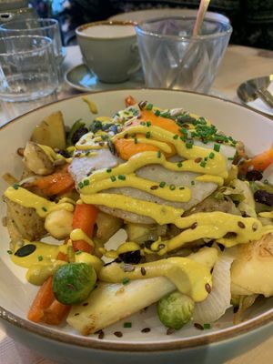 Holiday hash stack  #Veganuary at The Vibe in Liverpool