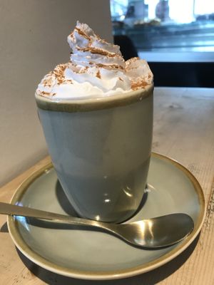 Pumpkin spiced latte at The Vibe in Liverpool