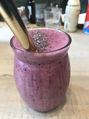 Boss Berry Smoothie with Sea Moss  at The Vibe in Liverpool