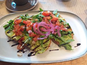 Avocado toast at The Vibe in Liverpool
