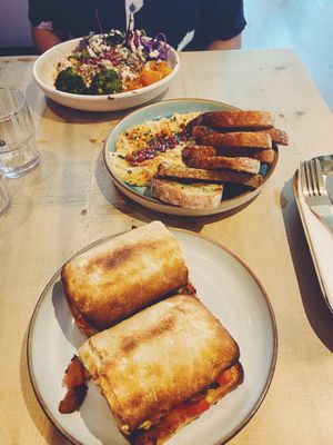 Hummus sharing plate   at The Vibe in Liverpool