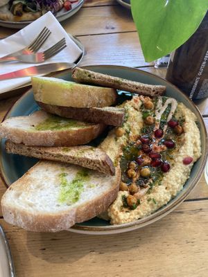 Humous and Bread  at The Vibe in Liverpool