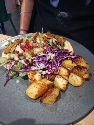 Shroom gyros at The Vibe in Liverpool