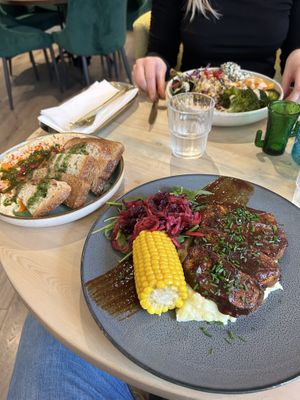 Second visit. Amazing hummus. BBQ beef thing very average.  at The Vibe in Liverpool