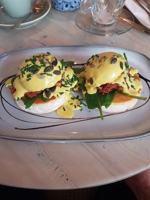 Veggs Benny. Yolk tasted like yolk! Delicious. at The Vibe in Liverpool