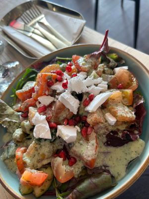 Good Greek salad at The Vibe in Liverpool