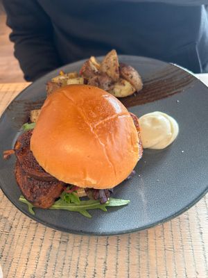 Burger at The Vibe in Liverpool