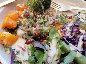 Earth bowl, delicious, warm, wfpb at The Vibe in Liverpool