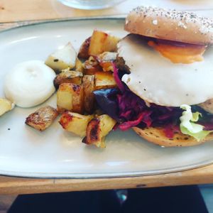 Breaky bagel at The Vibe in Liverpool
