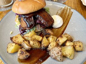 Bbq brisket burger   at The Vibe in Liverpool