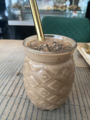 The bestest smoothie in the world the gorgeous snickers shake  at The Vibe in Liverpool