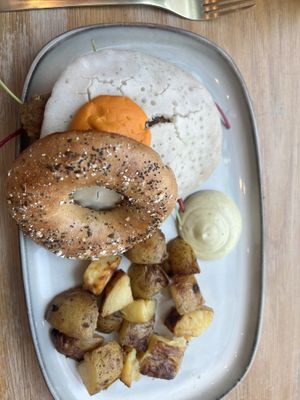 Breakfast bagel  at The Vibe in Liverpool