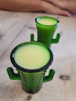 Turmeric shots at The Vibe in Liverpool