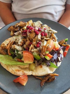 Kebab style flTbread at The Vibe in Liverpool