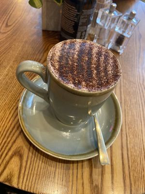 Hot (mint) chocolate.  at The Vibe in Liverpool