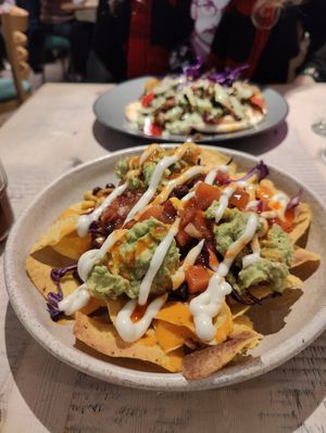 pulled jackfruit nachos at The Vibe in Liverpool