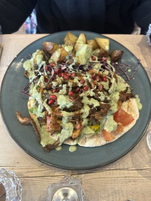 Mushroom gyros  at The Vibe in Liverpool