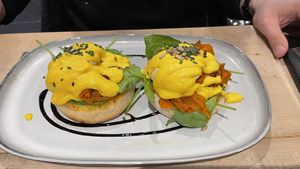 Eggs royale (salmon)  at The Vibe in Liverpool