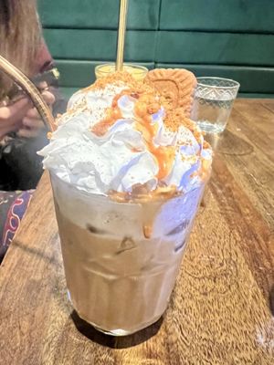 Biscoff iced latte  #Veganuary at The Vibe in Liverpool