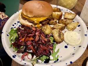 Cheeseburger  #Veganuary at The Vibe in Liverpool