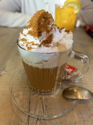 Biscoff latte  at The Vibe in Liverpool