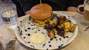 The smash burger at The Vibe in Liverpool
