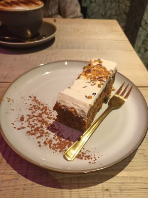 Carrot cake at The Vibe in Liverpool