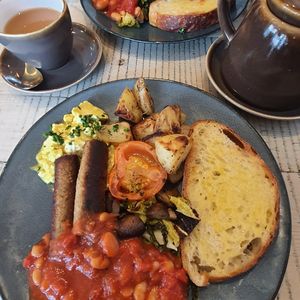 Delicious vegan breakfast at the Vibe at The Vibe in Liverpool