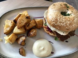 Breakkie bagel  at The Vibe in Liverpool