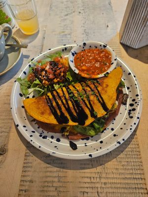 Omelette - big portion! at The Vibe in Liverpool