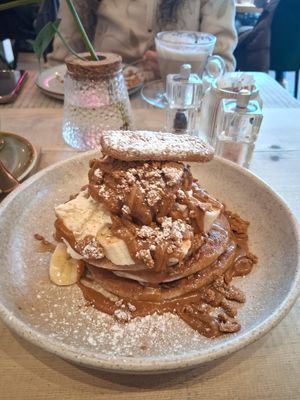 Biscoff pancakes! at The Vibe in Liverpool