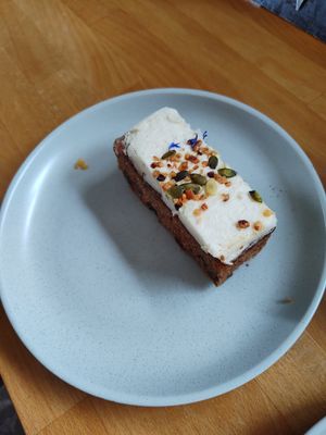 Carrot cake at The Vibe in Liverpool