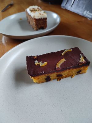 Jaffa cake & Carrot cake at The Vibe in Liverpool