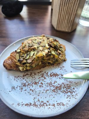 Pistachio croissant at The Vibe in Liverpool