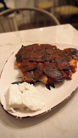 Vegan iskender at Limonita En Moda in Istanbul