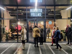 Store front at Burrito Fellas in Bratislava