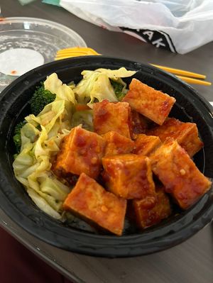 Tofu teriyaki bowl   at Teriyaki Madness in Great Falls