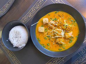 Mango Tofu- contains no honey  at The Seasonal in Lagos
