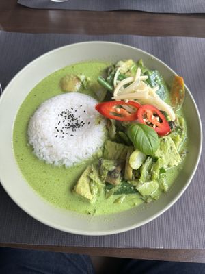 Green Thai curry   at The Seasonal in Lagos