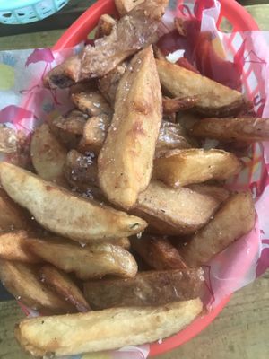 Amazing chips 💚 at The Rainbow Skull in Maidstone