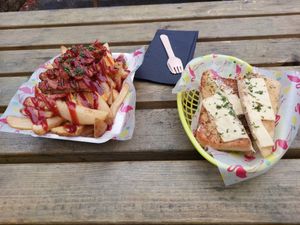 Loaded Chips & Cheezy Garlic Bread at The Rainbow Skull in Maidstone
