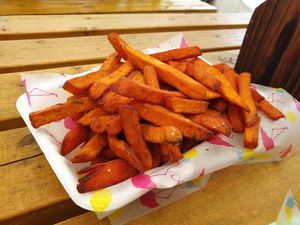 Sweet Potato Chips at The Rainbow Skull in Maidstone