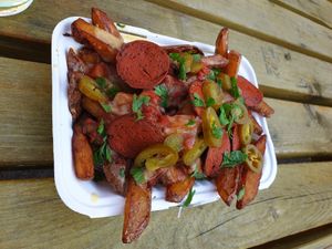 Pizza Fries at The Rainbow Skull in Maidstone