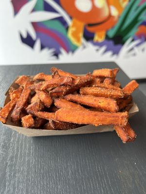 Sweet potato fries   at Veg'd Out in New Rochelle