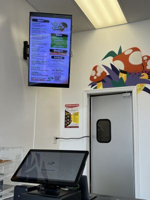 Menu and ordering screen (more details are on the ordering screen)  at Veg'd Out in New Rochelle