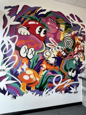 Wall mural   at Veg'd Out in New Rochelle